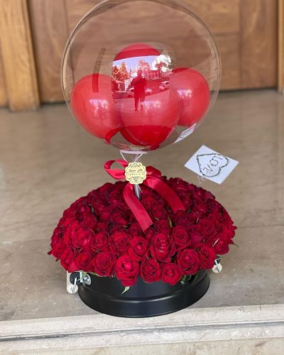 باکس ولنتاین با بادکنک باکس ولنتاین با بادکنک